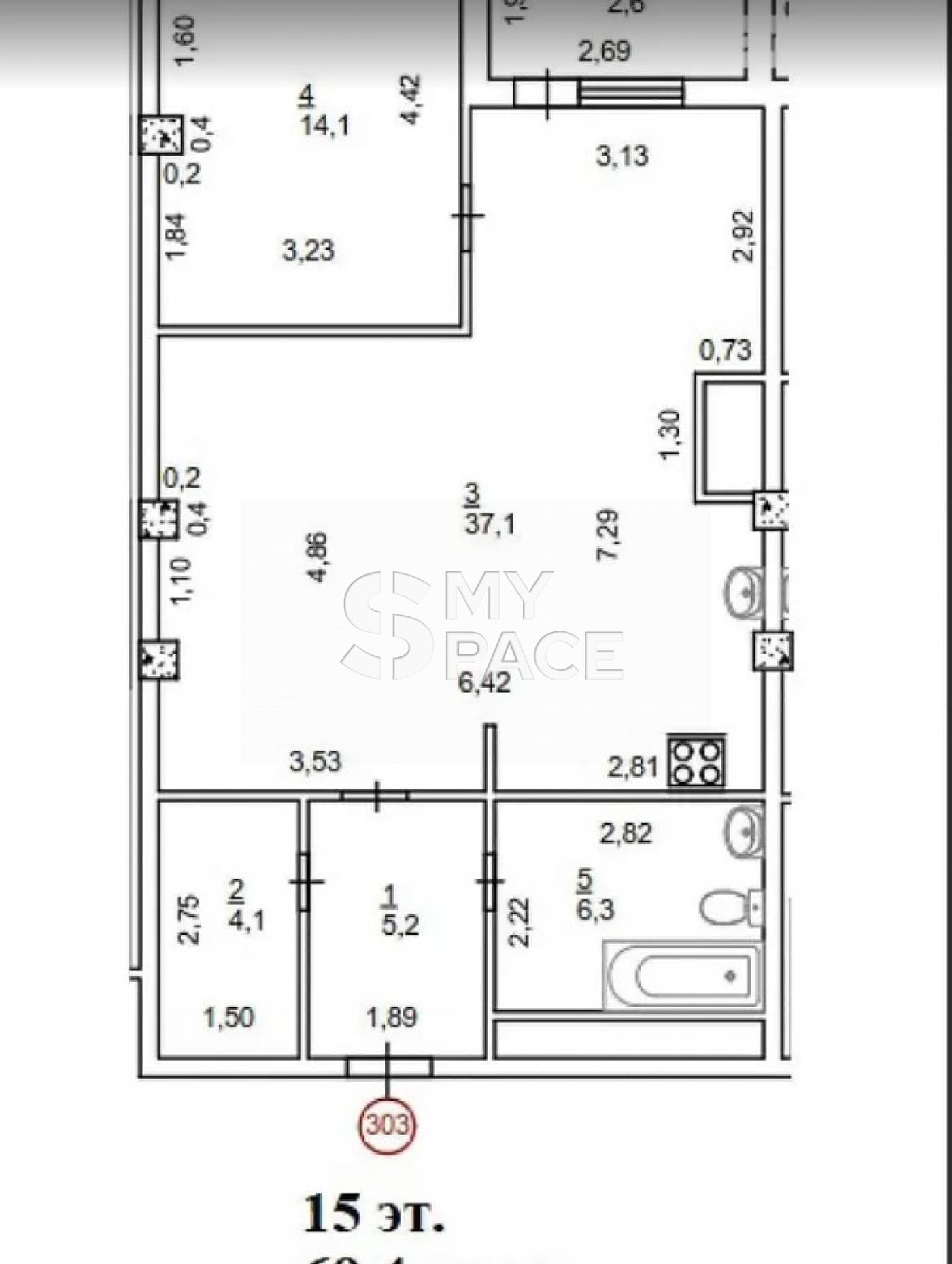 RC Henesi House, vul. Nahirna, 16/18, 69,4 kv.m.