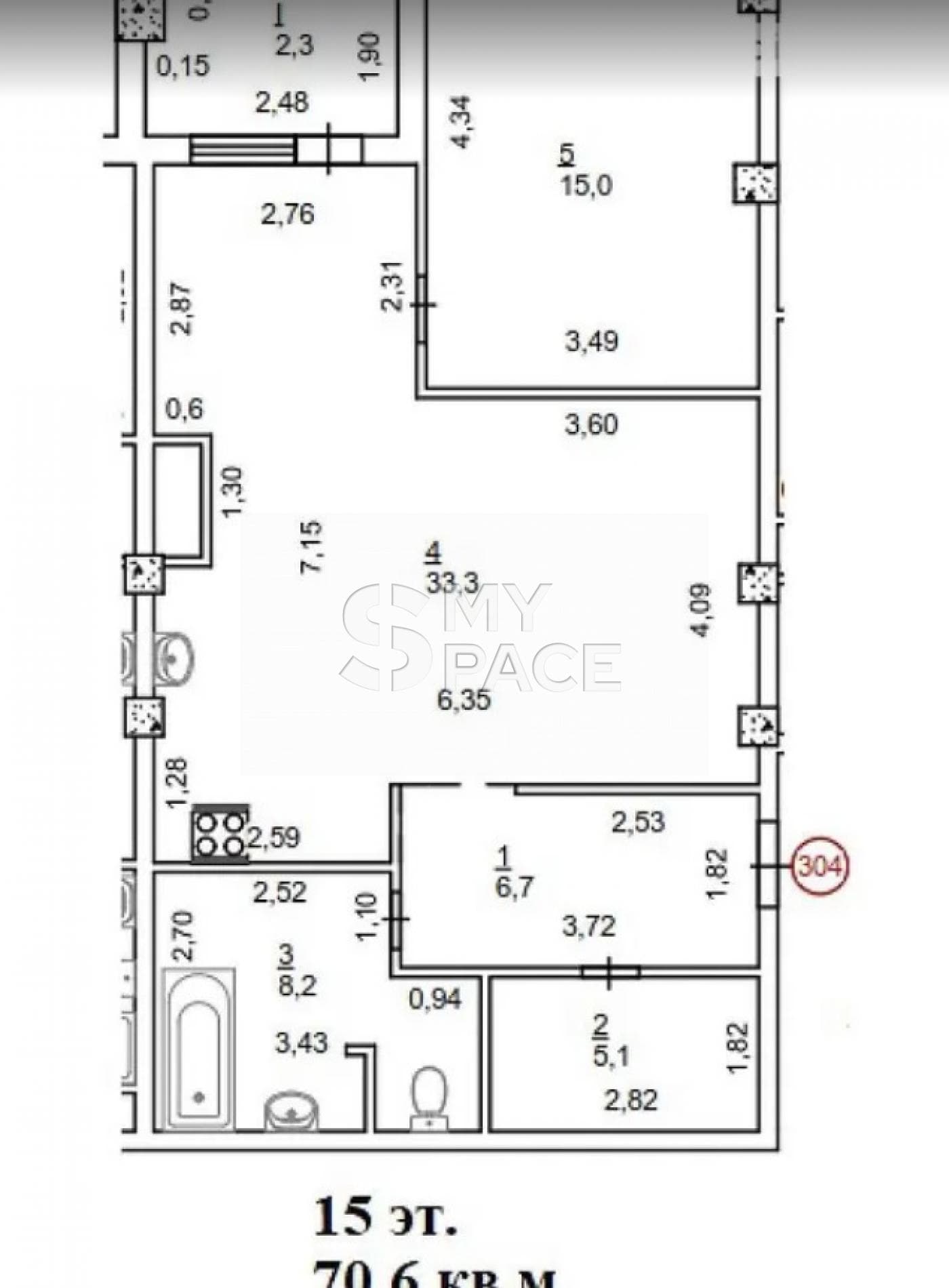 RC Henesi House, vul. Nahirna, 16/18, 70.6 kv.m.